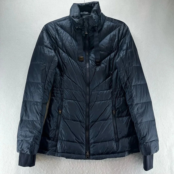 Athleta Jacket Womens 2XS Banner Peak Goose Down Puffer Full Zip Insulated Blue - Picture 1 of 12